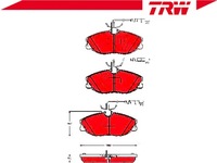 фото thumb №3, Trwgdb1423 тормозные колодки ham. peugeot перед 607 2,0-2,7 h