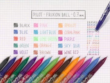 Оригинальная ручка PILOT Frixion 0,7 синяя