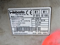 Webasto piecyk обігрівач стояночний air top at 2000 d 24v 2 kw 25w Зі Шроту, фото thumb