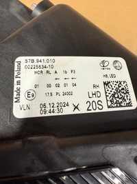 фото thumb №15, Лампа skoda karoq lift led правая левая перед 57b941009 /010 комплект