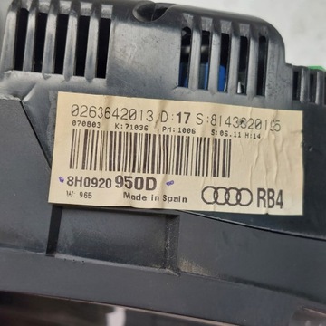 фото thumb №13, Audi a4 b6 спидометр приборы 8h0920950d 0263642013