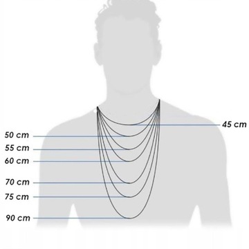 Серебряная цепочка 925 Elegant PANCER для подвесок |70 см x 2,5 мм