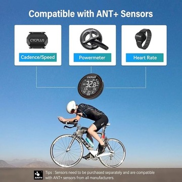 Беспроводной велокомпьютер Cycplus M2 с держателем Sorider