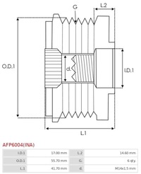 фото thumb №8, As-pl afp6004 ina генератор - сцепление односторонний
