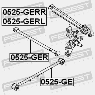 фото thumb №16, Стрижень задній поздовжній mazda 626 ge 1991-1994 eu