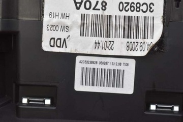 фото thumb №10, Спідометр  прилади eu 3c8920870a vw passat cc 2.0 tdi 140 km 08-12