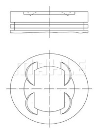 фото thumb №2, Mahle 681 pi 00109 001 поршень