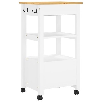 vidaXL Кухонная тележка MONZA 48x40x90 см Массив сосны