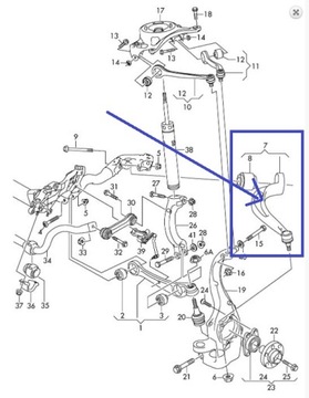 фото thumb №9, Рычаг перед нижний правые задний 38967 01/lmi lemförder