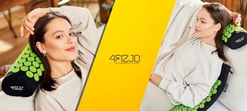 Большой акупрессурный коврик XL с шипами 110 х 42 см 4FIZJO + ПОДУШКА от боли