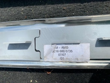 фото thumb №8, Планка накладка порогова w216 amg 63amg комплект