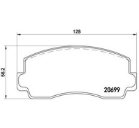 фото thumb №1, Brembo тормозные колодки тормозные asia motors rocsta 11