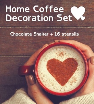 Szablony do dekoracji kawy ciast drinków+shaker