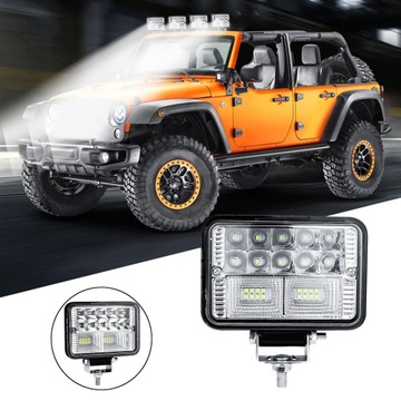 Универсальные светодиодные фары для грузовиков 78W 6000K с корпусом из алюминиевого сплава 6000LM Light