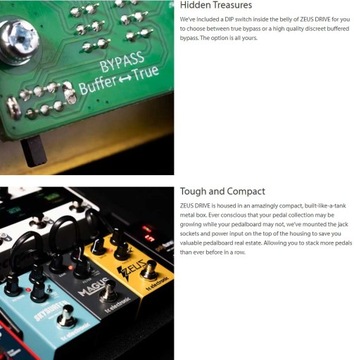 Zeus Drive Динамический гитарный эффект Overdrive Booster TC Electronic