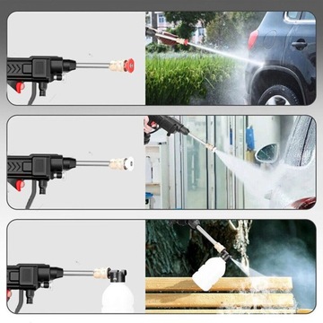 WYSOKOCIŚNIENIOWY PISTOLET DO MYCIA SAMOCHODU AUTA 300W+2AKU