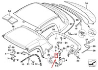 фото thumb №10, Bmw z3 coupe e36 правий hard top lock 8397738 54218397738