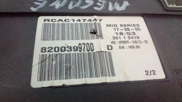 фото thumb №7, Спідометр  renault megane ii 1,5 dci 8200399700