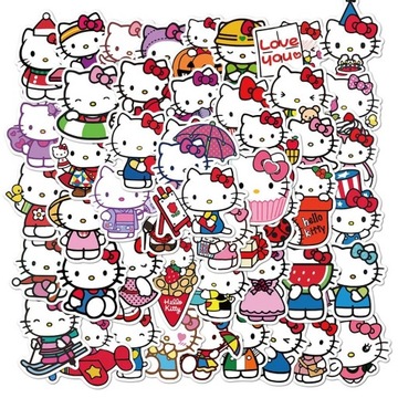 100 sztuk naklejki Hello Kit ty Kuromi moja