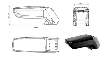 фото thumb №8, Підлокітник призначений fiat 500e 2020-