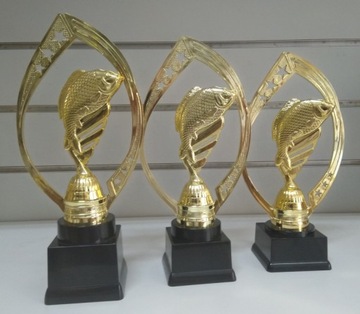 Statuetka P160.01 - wędkarstwo, ryba komplet 3 szt