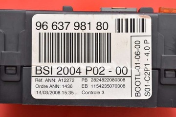 фото thumb №7, Коробка предохранителей bsi 9663798180 peugeot 308 i t7 1.4 vti 95 km 07-11