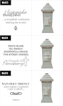 ZNICZ z grawerem dla Mamy Wszystkich Świętych