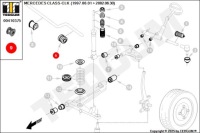 фото thumb №8, Гумовий елемент стабілізатора передній mercedes