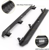 фото thumb №12, Стальной пороги боковой с led – off-road – набор jeep wrangler jk 2007-2017