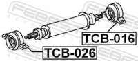 Опора вала приводного tcb-016 febest toyota Доставка, фото thumb