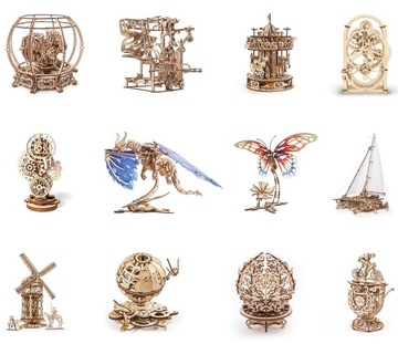 Деревянный 3D-пазл Mad Hornet uGEARS Самолет