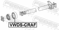 Шрус  вала привідного vwds-craf febest vw Доставка, фото thumb
