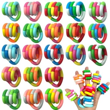 ИГРУШКА-АНТИСТРЕСС FIDGET TOYS крутая поп-змейка с кубиками-пазлом