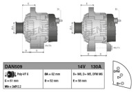 Denso генератор 130a opel vectra zafira 1.9 cdti Доставка, фото thumb