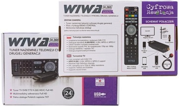 WIWA H.265 MINI DVB-T2 ДЕКОДЕР, наземное телевидение, HDMI-накопитель