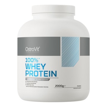 OstroVit 100% Whey Protein 2000 g BIAŁKO SERWATKOWE WPC 80 BCAA EAA