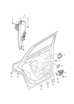 фото thumb №8, Двигунчик скла лівий зад audi q5 sq5 80a 80a959811