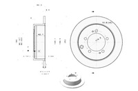 фото thumb №1, Brembo тормозные диски тормозные 2szt. mitsubishi eclipse i