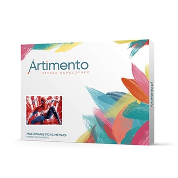 Malowanie po numerach 40x50 na ramie ARTIMENTO Spider-man