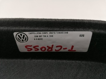 фото thumb №6, Vw t-cross 2gm полиця задня багажника оригінал 2018-