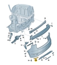 фото thumb №2, Отражатель отражающий свет vw golf plus левая