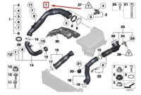 фото thumb №7, Шланг впускной воздуха do двигателя bmw 6 купе f13 13717605585 7605585 oem
