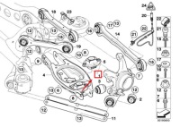 фото thumb №8, Bmw 1 купе e82 левое заднее поворотный кулак 33326774807 6774807 оригинальная запчасть