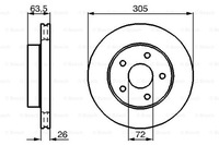 фото thumb №5, Гальмівні диски гальмівні колодки перед bosch jeep grand cherokee ii