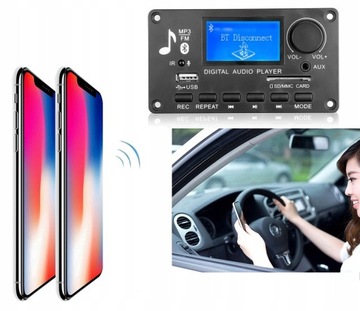 1 Din Автомобильная стереосистема Bluetooth MP3 Аудио Ретро Радио