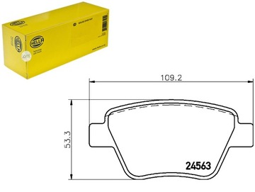 фото thumb №7, Тормозные колодки тормозные hella 8db355014021
