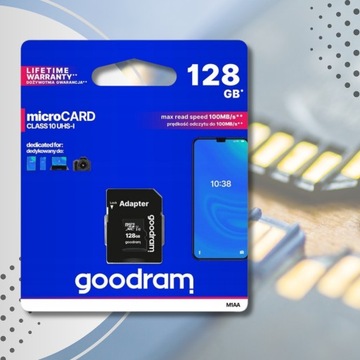 Карта памяти 128 ГБ Micro SD GOODRAM Class 10 Для камеры телефона