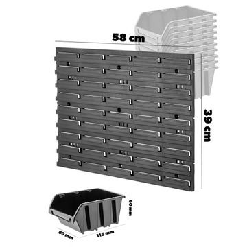 ИНСТРУМЕНТАЛЬНАЯ ПАНЕЛЬ ДЛЯ НАСТЕННОЙ МАСТЕРСКОЙ 58x39см