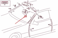 Mercedes-benz sl r129 дзеркало заднього виду внутрішнє a12981000179051 Ціна, фото thumb