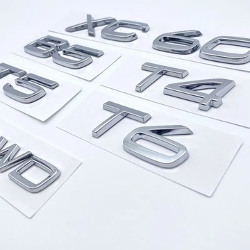 3D AWD B5 T4 T5 T6 Logo Emblem Badge Decal Car Sticker for Volvo XC60